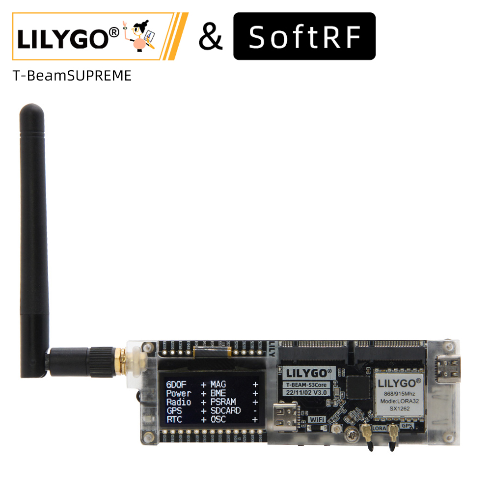 Esp32 S3 Development Board Lot - LILYGO® SoftRF T-Beam SUPREME ESP32-S3 LoRa